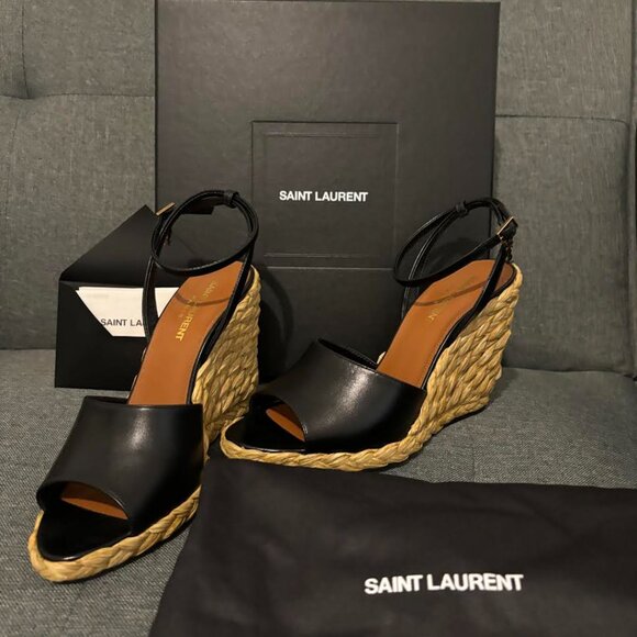 Saint Laurent Paloma Sandals Size 38 - Picture 4 of 14